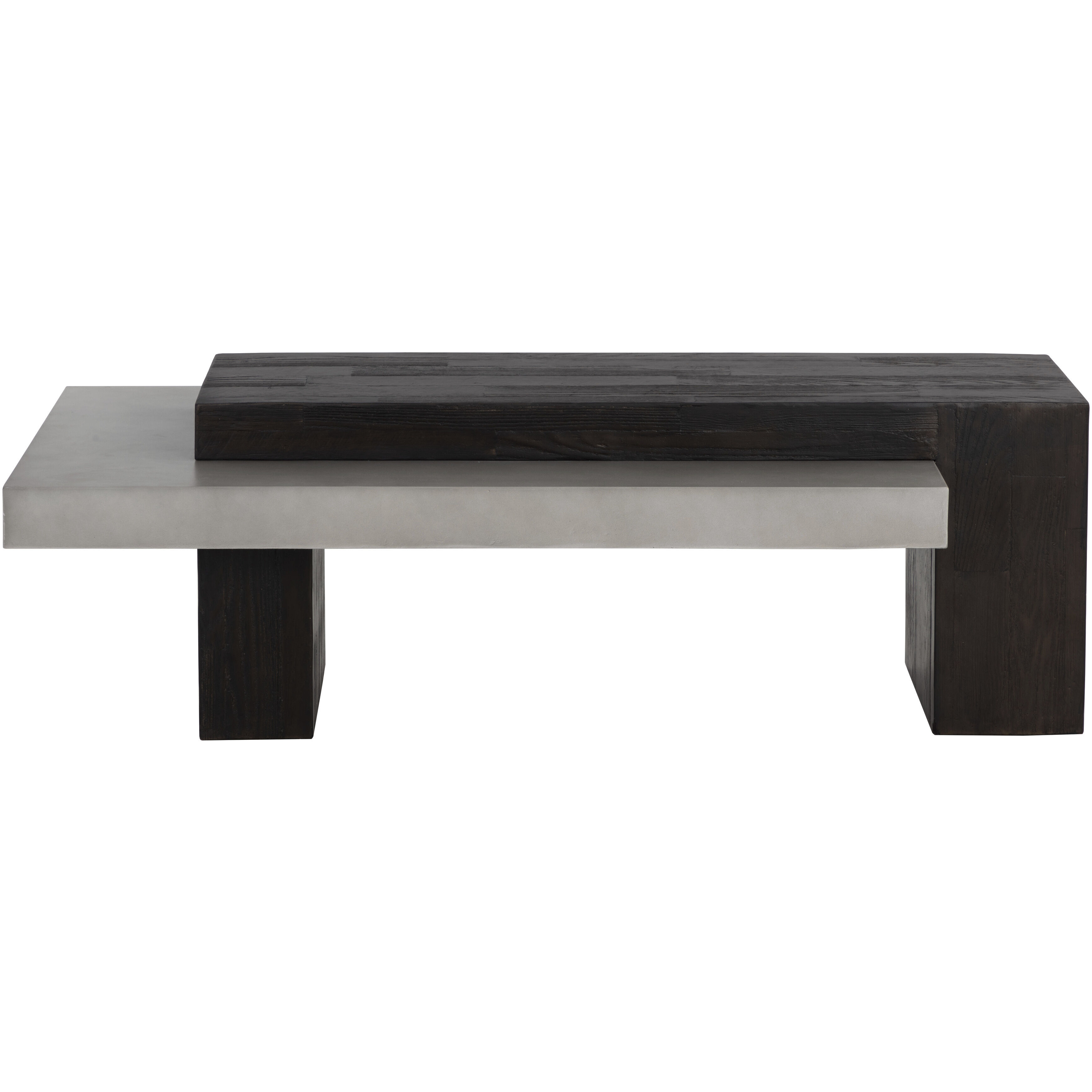 Herriot 56 X 28 inch Dark Brown / Grey Outdoor Coffee Table